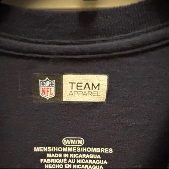 Chicago Bears T-Shirt DJ Moore #2 NFL Team Apparel Men Medium Navy Blue Football - Picture 3 of 8